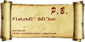 Platzkó Bíbor névjegykártya
